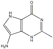 4H-Pyrrolo[3,2-d]pyrimidin-4-one,7-amino-1,5-dihydro-2-methyl-(9CI) Struktur