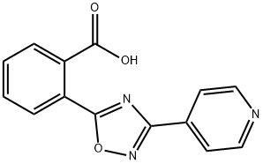 2-[3-(pyridin-4-yl)-1,2,4-oxadiazol-5-yl]benzoic acid Struktur