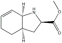 1H-Indole-2-carboxylicacid,2,3,3a,4,5,7a-hexahydro-,methylester,(2-alpha-,3a-bta-,7a-bta-)-(9CI) Struktur