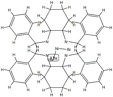 Nickel, Bis[(1R,2R)-N1,N2-bis(phenylmethyl)-1,2-cyclohexanediamine-N1,N2]dibromo-, (OC-6-12)-2 Struktur