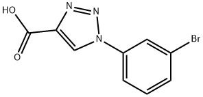 1-(3-bromophenyl)-1H-1,2,3-triazole-4-carboxylic acid Struktur