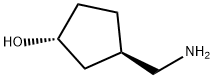 (1R,3R)-3-Aminomethyl-cyclopentanol Struktur