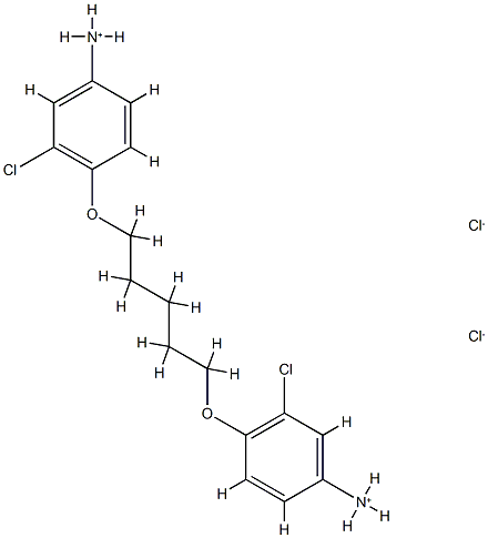 Aniline,4,4'-(pentamethylenedioxy)bis[3-chloro-, dihydrochloride (6CI,7CI) Struktur