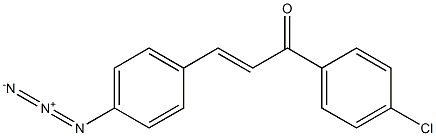 3-(4-azidophenyl)-1-(4-chlorophenyl)-2-propen-1-one Struktur