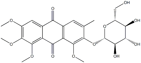 Chryso-obtusin glucoside Struktur