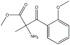 Phenylalanine,  2-methoxy--alpha--methyl--bta--oxo-,  methyl  ester Struktur