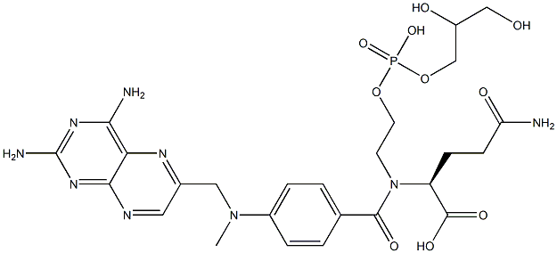 methotrexate-gamma-glycerophosphatidylethanolamine Struktur