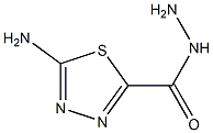 1,3,4-Thiadiazole-2-carboxylicacid,5-amino-,hydrazide(6CI) Struktur