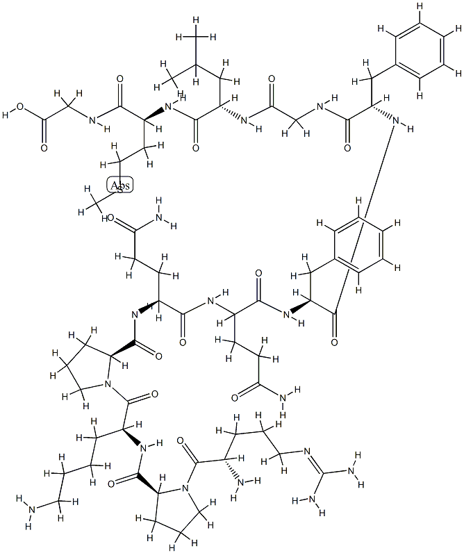 substance P, Gly(12)- Struktur