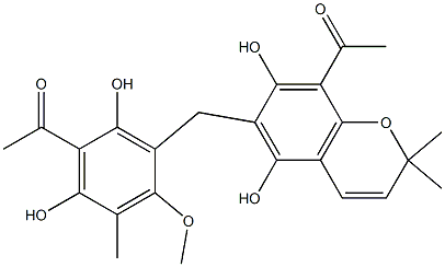 mallotochromene Struktur