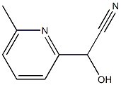 2-Pyridineacetonitrile,alpha-hydroxy-6-methyl-(9CI) Struktur