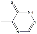 1,2,4-Triazine-6(1H)-thione,5-methyl-(9CI) Struktur