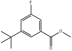 3-FLUORO-5-TERT-BUTYL-METHYL BENZOATE Struktur