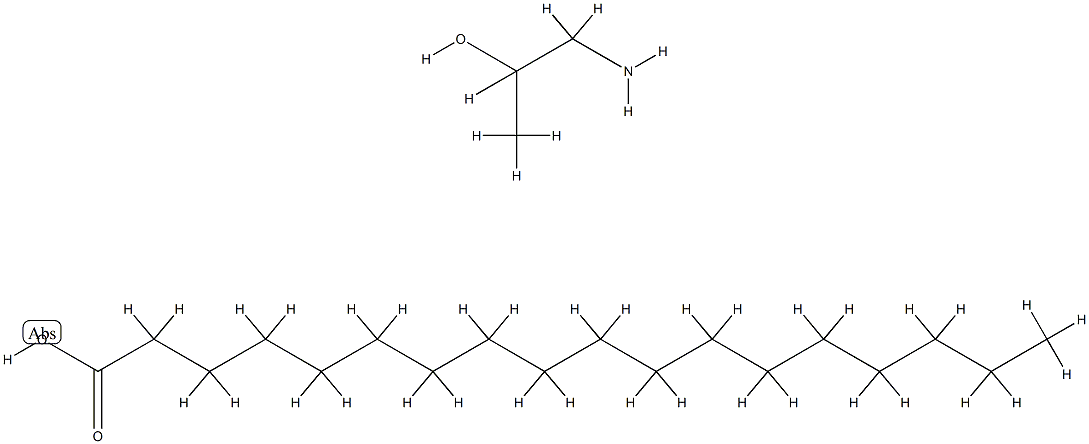 stearic acid, compound with 1-aminopropan-2-ol (1:1)  Struktur