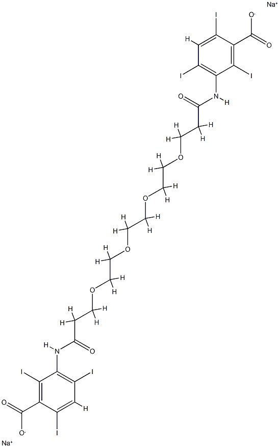 iodoxamic acid sodium salt Struktur