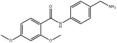 N-[4-(aminomethyl)phenyl]-2,4-dimethoxybenzamide Struktur