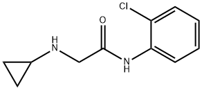 N-(2-chlorophenyl)-2-(cyclopropylamino)acetamide Struktur