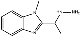 1-(1-(1-methyl-1H-benzo[d]imidazol-2-yl)ethyl)hydrazine Struktur