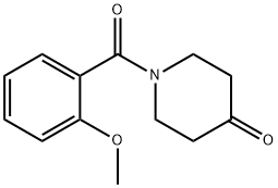 1-(2-methoxybenzoyl)piperidin-4-one Struktur