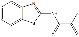 2-Propenamide,N-2-benzothiazolyl-2-methyl-(9CI) Struktur