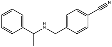 4-[(1-Phenyl-ethylaMino)-Methyl]-benzonitrilehydrochloride Struktur