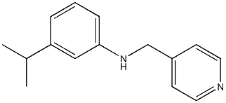 3-(propan-2-yl)-N-(pyridin-4-ylmethyl)aniline Struktur