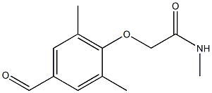 2-(4-formyl-2,6-dimethylphenoxy)-N-methylacetamide Struktur