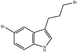 1H-INDOLE,5-BROMO-3-(3-BROMOPROPYL)- Struktur