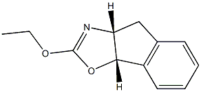 4H-Indeno[2,1-d]oxazole,2-ethoxy-3a,8b-dihydro-,(3aR,8bS)-rel-(9CI) Struktur