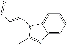 2-Propenal,3-(2-methyl-1H-benzimidazol-1-yl)-(9CI) Struktur