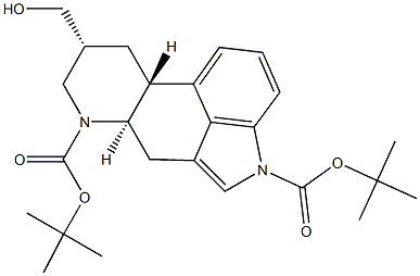 (8β)-8-(HydroxyMethyl)ergoline-1,6-dicarboxylic Acid 1,6-Bis(1,1-diMethylethyl) Ester Struktur