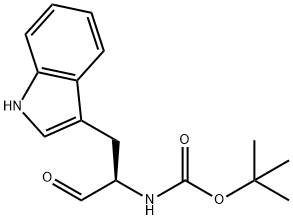 N-α-tert-Butoxycarbonyl-D-tryptophan Struktur