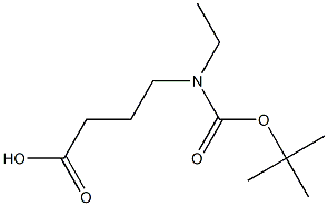 4-[[(tert-Butoxy)carbonyl]ethylamino]butanoic acid Struktur