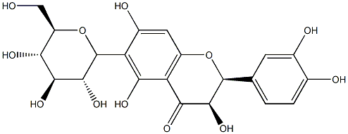 taxifolin 6-C-glucoside Struktur