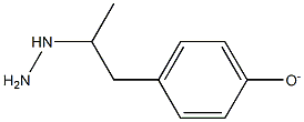 4-(2-hydrazinylpropyl)phenolate Struktur