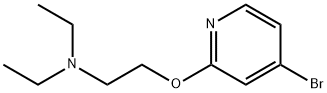 2-(4-broMopyridin-2-yloxy)-N,N-diethylethanaMine Struktur