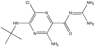 5-(N-tert-butyl)amiloride Struktur