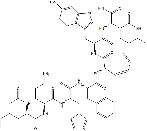 alpha-MSH (4-11)NH2, Ac-Nle(4)-Orn(5)-Glu(8)- Struktur