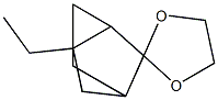 Spiro[1,3-dioxolane-2,3-tricyclo[2.2.1.02,6]heptane], 6-ethyl- (9CI) Struktur