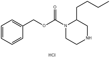 1N-CBZ-2-n-butylpiperazine-HCl Struktur