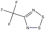 4-(trifluoromethyl)-1,2$l^{3}-dithia-3,5-diazacyclopenta-2,4-diene Struktur