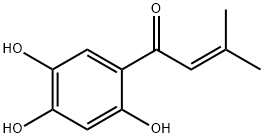 2-Buten-1-one,3-methyl-1-(2,4,5-trihydroxyphenyl)-(9CI) Struktur