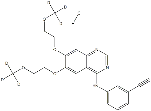 Erlotinib D6 HCl Struktur