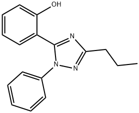 2-(1-phenyl-3-propyl-1H-1,2,4-triazol-5-yl)phenol Struktur