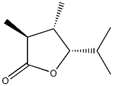 2(3H)-Furanone,dihydro-3,4-dimethyl-5-(1-methylethyl)-,(3alpha,4bta,5bta)-(9CI) Struktur