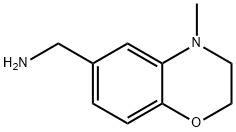 (4-Methyl-3,4-dihydro-2H-benzo[b][1,4]oxazin-6-yl)MethanaMine Struktur