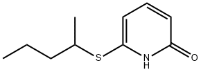 2(1H)-Pyridinone,6-[(1-methylbutyl)thio]-(9CI) Struktur