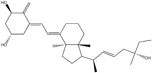 25-dehydro-1,25-dihydroxy-26-methylvitamin D3 Struktur