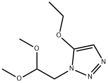 1H-1,2,3-Triazole,1-(2,2-dimethoxyethyl)-5-ethoxy-(9CI) Struktur