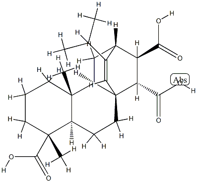 (4alpha,8alpha,12alpha,13R,14S)-16-isopropyl-17,19-dinoratis-15-ene-4,13,14-tricarboxylic acid  Struktur